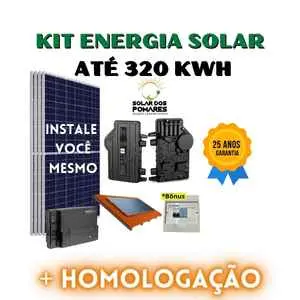 Kit de energia solar on grid completo com estruturas, painéis com Microinversor com modelo enphase IQ8P monitoramento e adicionais grátis para vida útil tranquila.