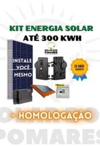 Kit Energia Solar 300 kWh Mês on grid completo com estruturas, painéis com Micro inversor com modelo Enphase IQ8P monitoramento e adicionais grátis para vida útil tranquila.