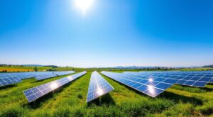 Usina solar de investimento