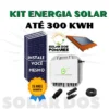 Kit de energia solar on grid completo com estruturas, painéis com Micro inversor SAJ com modelo M2 2250w e adicionais grátis para vida útil tranquila.