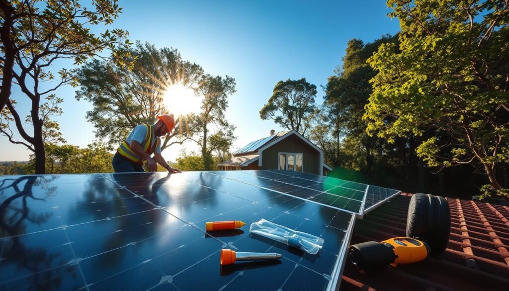 manutenção sistema solar off grid