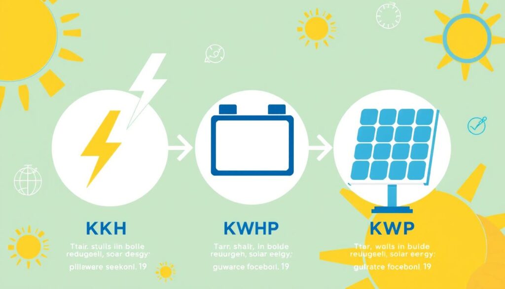 Diferença entre kW, kWh e kWp na energia solar