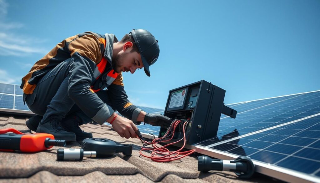 Instalação de Micro Inversor Solar Híbrido